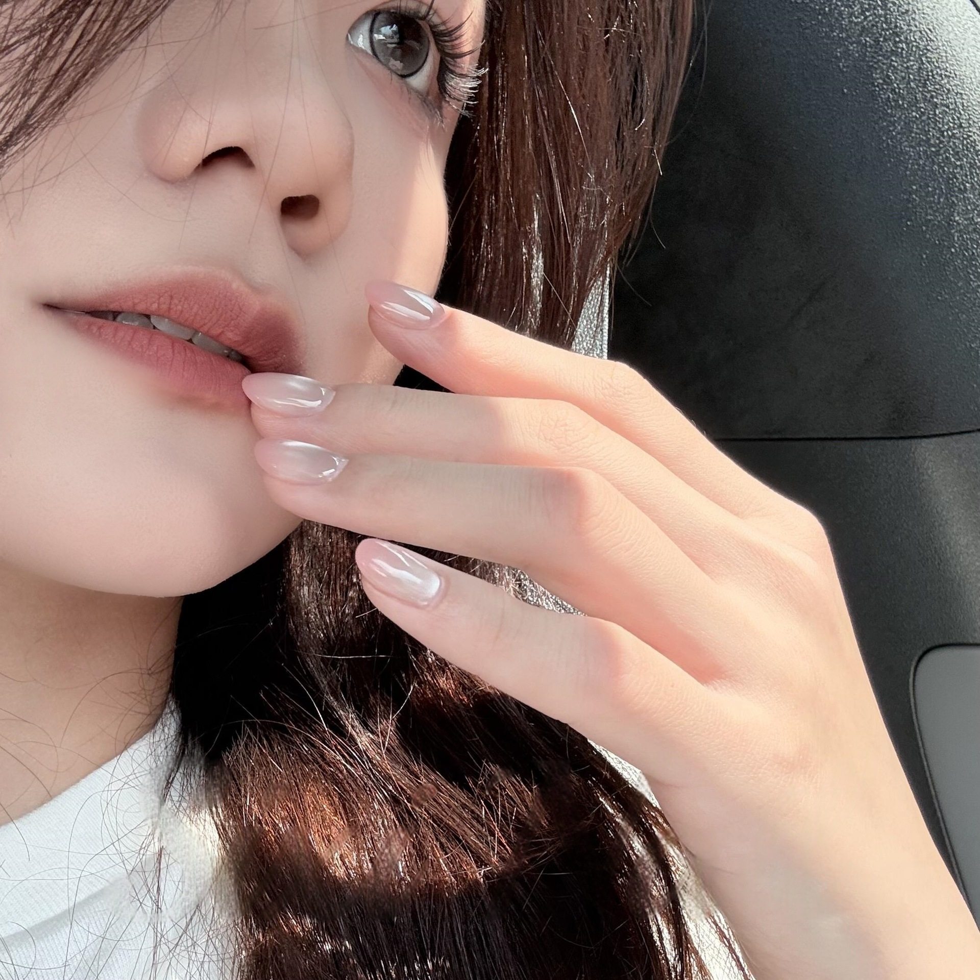 蜜桃乌龙温柔渐变猫眼短款纯手工穿戴甲可爱日常手作美甲假指甲,彩妆/香水/美妆工具,穿戴甲/甲片,淘宝优惠券,粉丝福利购,淘宝优惠卷