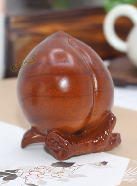 桃木创意桃子造型客厅摆件