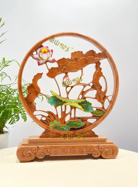 遇见美好系列看盘景泰蓝摆件