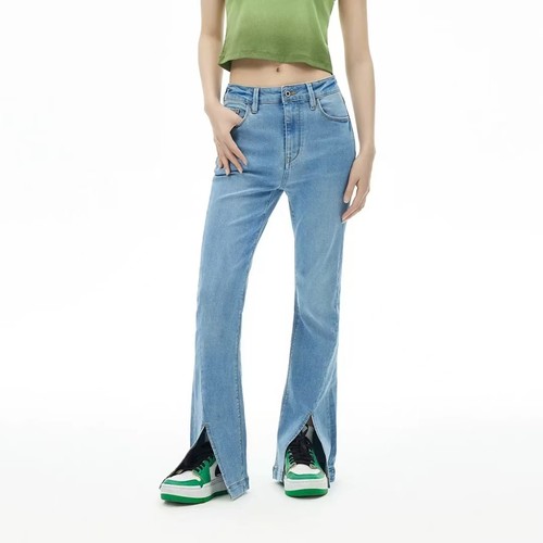 女士牛仔裤显瘦显高微喇叭裤