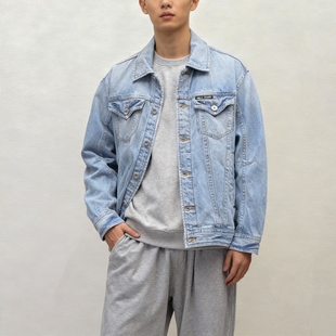 牛仔外套唐老鸭夹克男ABLE 宽松落肩宽松休闲日系潮茄克 JEANS正品