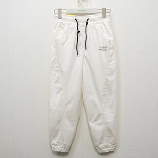 春秋高腰哈伦裤 立体香蕉裤 ABLE JEANS女士潮流九分休闲裤 子 白色裤