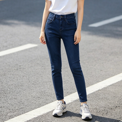 春夏薄款显瘦铅笔裤牛仔裤打底裤ABLE JEANS女裤子弹力紧身小脚裤
