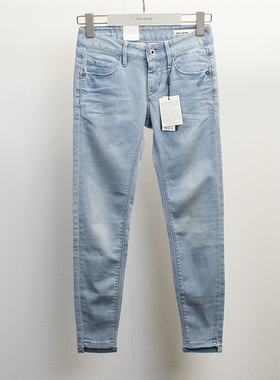 超值ABLE JEANS女薄款牛仔裤春季浅色紧身九分提臀裤铅笔裤子
