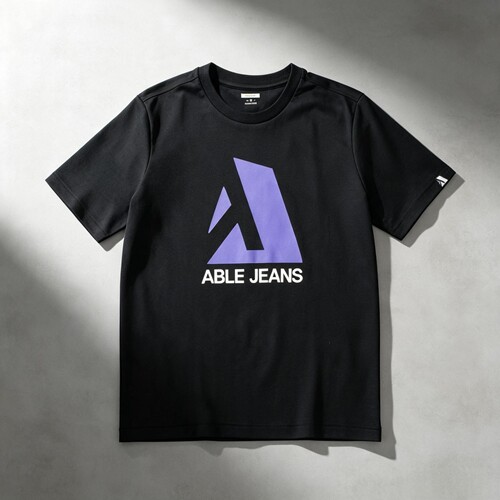 ABLEJEANS男短袖黑色t恤索诺娜