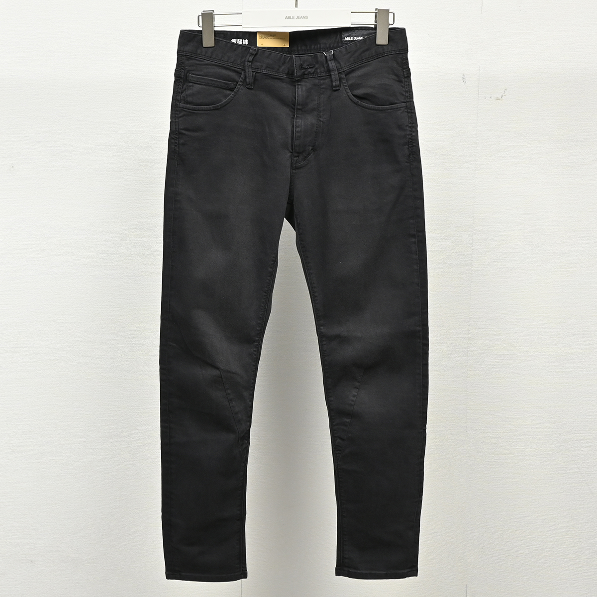 ABLEJEANS男士黑色水洗牛仔裤