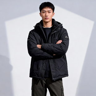 轻奢大牌LA MARTINA羽绒服中国专柜男连帽外套冬季防风户外休闲装