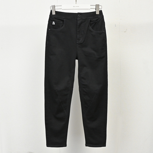 多口袋立体剪裁锥形裤 水洗松紧腰休闲牛仔裤 JEANS男女同款 ABLE