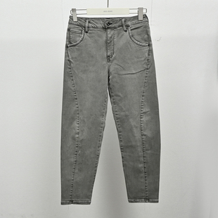 潮流休闲弹力高腰舒适香蕉九分裤 ABLE 水洗牛仔裤 女款 JEANS秋冬款