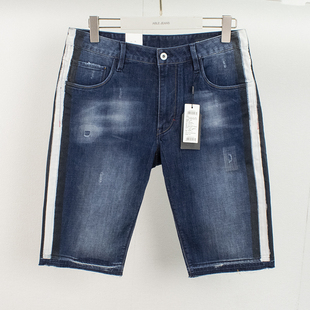 潮流青年中裤 jeans男牛仔短裤 清仓able 休闲青年裤 5分裤 薄款 夏装