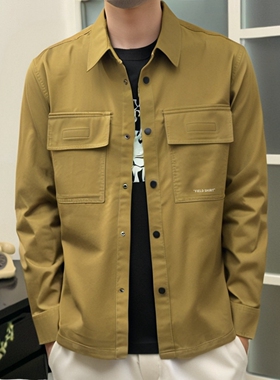 【超值福利】ABLE JEANS男夹克型衬衫工装舒适棉弹春季外套休闲装