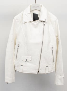 ABLE，JEANS拉链通勤仿皮夹克