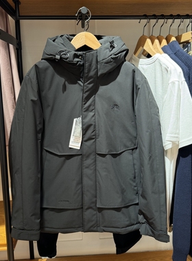 LA MARTINA中国专柜男羽绒服冬季防水防风户外连帽外套90绒休闲装