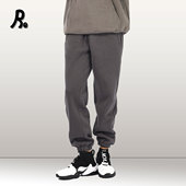 RE冬季 男女情侣加绒加厚重磅卫裤 运动裤 六色新款 休闲束脚纯色裤 子