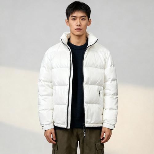 ABLE，JEANS冬季拉链立领羽绒服