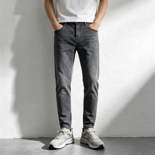 ABLEJEANS牛仔裤男士弹力小脚裤