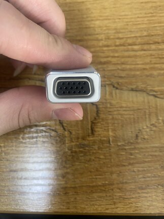 miniDP转vga转换头迷你雷电接口苹果电脑显卡转接VGA投影仪显示器