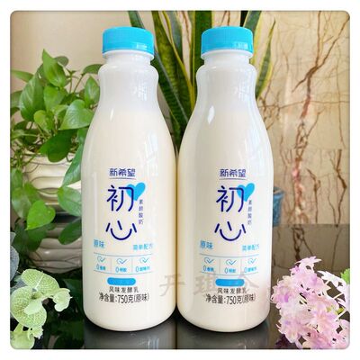 新希望初心原味酸奶宝宝酸奶750克大瓶家庭分享装