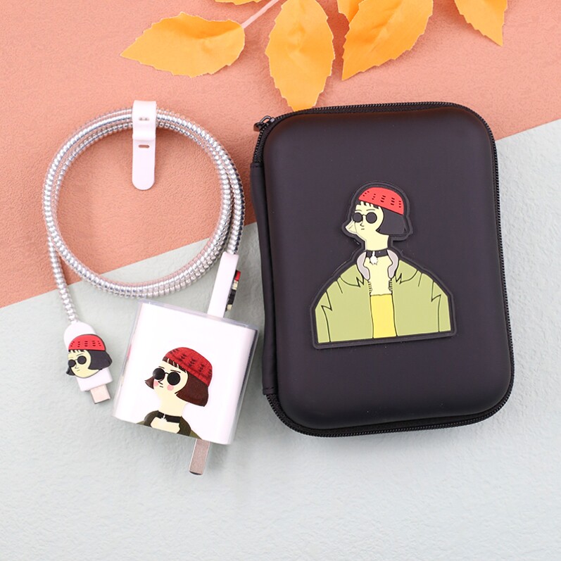 适用华为Mate70 X6 Pura70数据线保护套66w充电器壳缠绕绳Pocket2