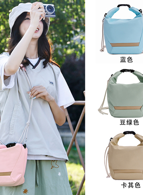 富士相机包休闲云卷包摄影镜头单反收纳包户外束口包微单数码包女