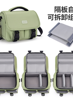 佳能收纳索尼富士相机包尼康单反微单镜头防水适用摄影包单肩便携