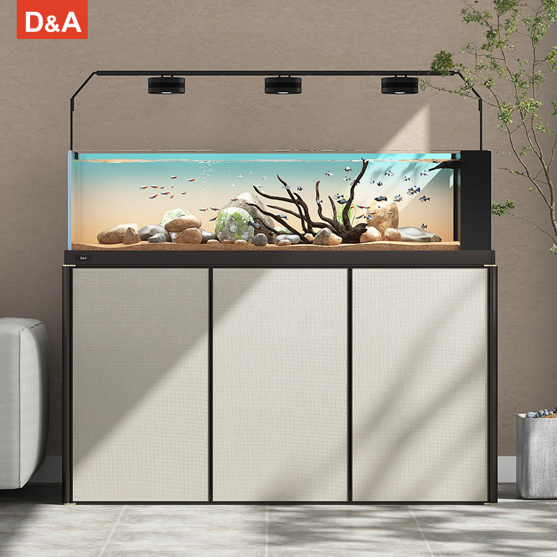 德克龙渊系列黑玻底过滤溪流缸