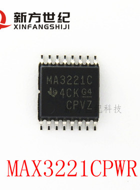全新 MAX3221CPWR MP221EC丝印 TSSOP-16 收发器RS-232线路驱动器