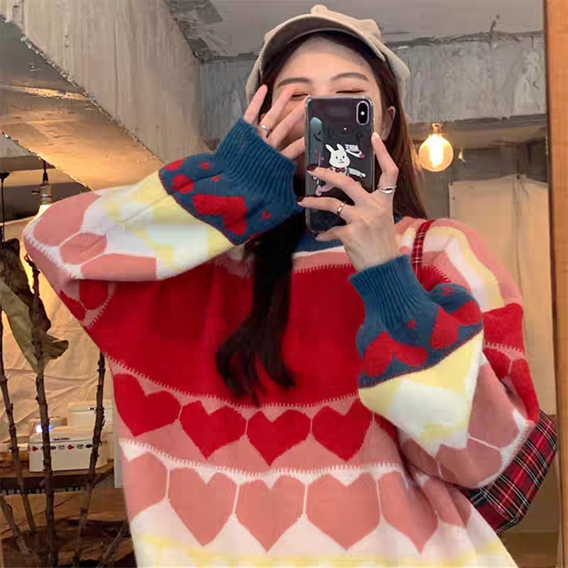 Japanese Pullover women's autumn and winter loose style knitting