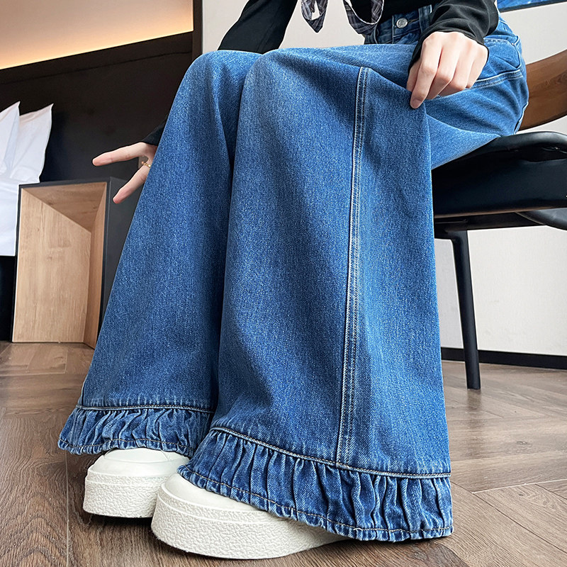 复古怀旧休闲阔腿宽松时尚牛仔裤女,女装/女士精品,牛仔裤,淘宝优惠券,粉丝福利购,淘宝优惠卷