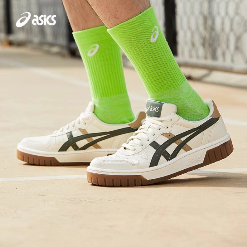 亚瑟士Asics COURT MZ 简约厚底低帮板鞋 米绿色1203a508-200图片