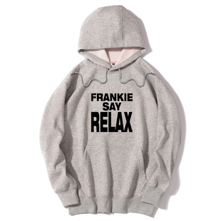 美剧老友记罗斯同款 frankie say relax 男女装加绒连帽套头卫衣