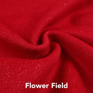 垂感细腻 大红色亮丝单面短顺毛羊绒羊毛毛呢毛料面料大衣袄布料