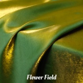 细闪光泽金绿色丝麻缎天丝面料春夏衬衫 布料 汉服旗袍连衣裙服装