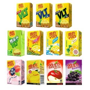 维他饮料250ml纸盒装 鸭屎香低糖冰爽苹果黑加仑芒果汁多口味老牌
