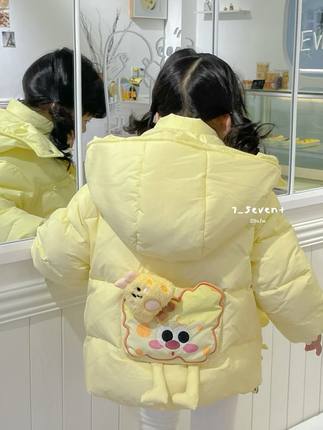 7-seven儿童羽绒服秋冬女童羽绒棉袄外套女童保暖羽绒服2020