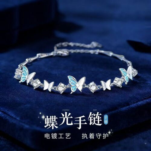 轻奢小众蝴蝶手链送女友