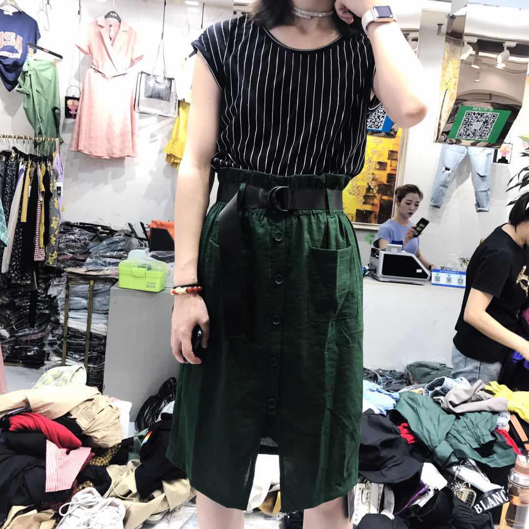 【直播限时特价105元】冰丝上衣+麻料裙2件套 tsm-8239