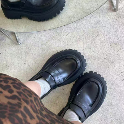 大头松糕厚底乐福鞋小皮鞋休闲