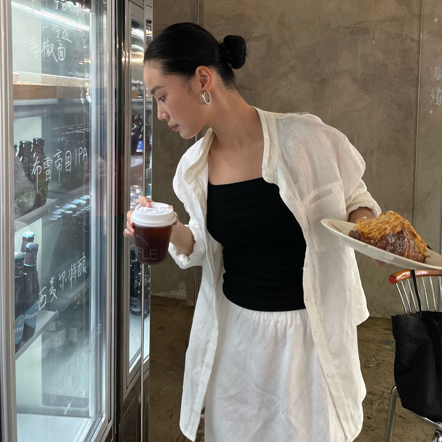 PURITYYH韩系简约百搭休闲气质设计感小众长袖衬衫女时尚宽松上衣