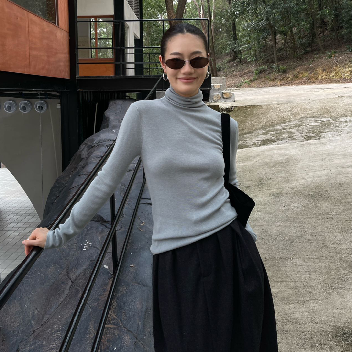 PUIRTY YH极简纤云衫高领时尚叠穿打底衫冬季新款内搭外穿T恤上衣