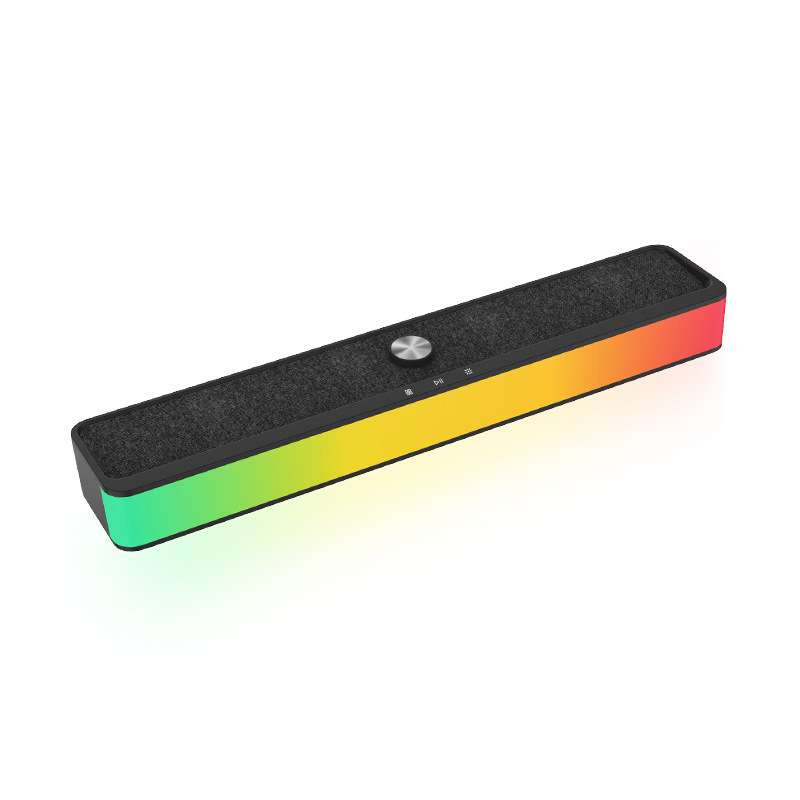 电脑音箱RGB氛围灯蓝牙音响台式通用创意桌面喇叭长条形发光音响