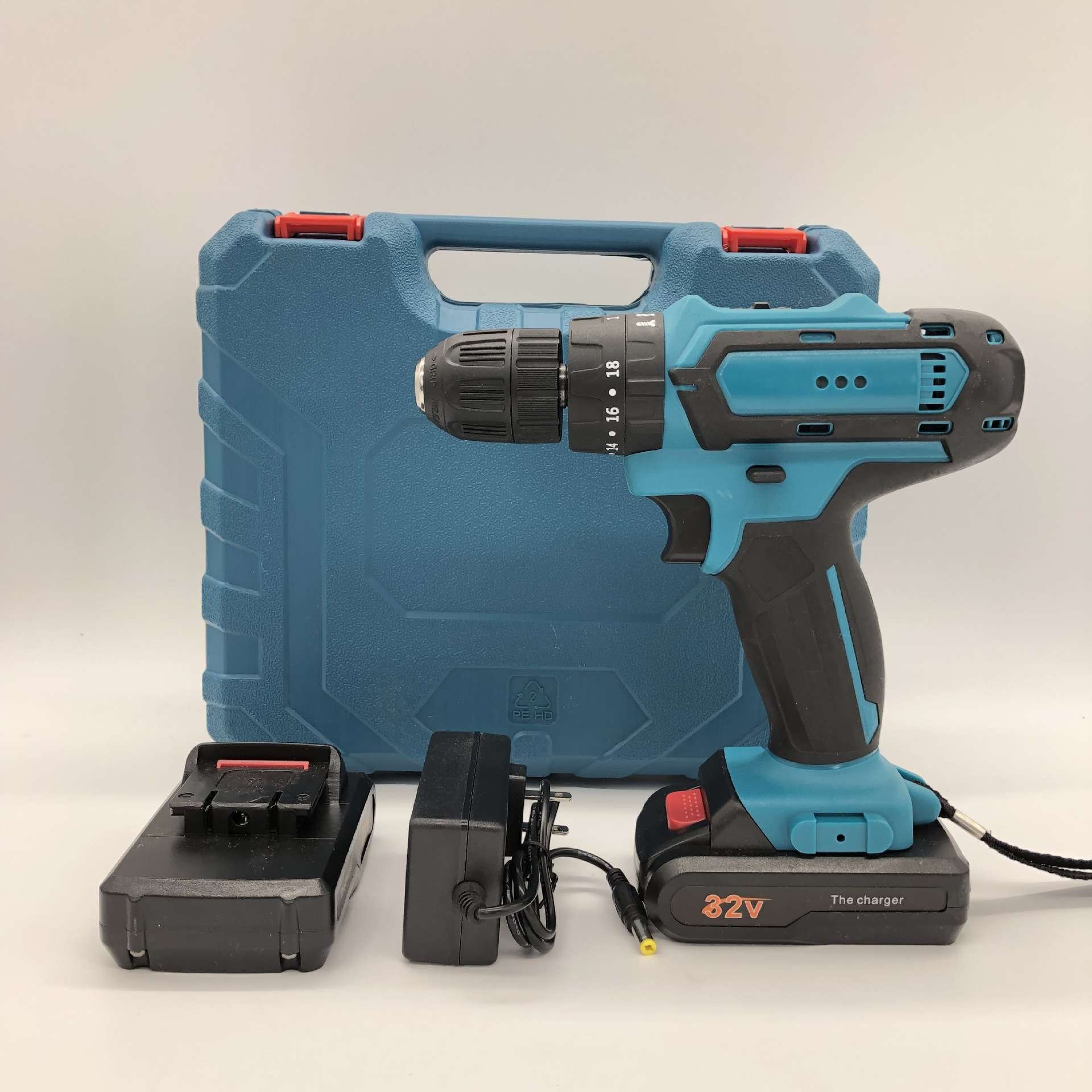 兵刃充电式手电钻25V大功率双速锂电钻家用电动螺丝