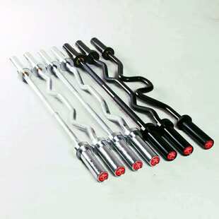 1.2米轴承铜套杠铃杆健身小曲杆弯杆直杆奥杆大头杆曲柄 杠铃杆