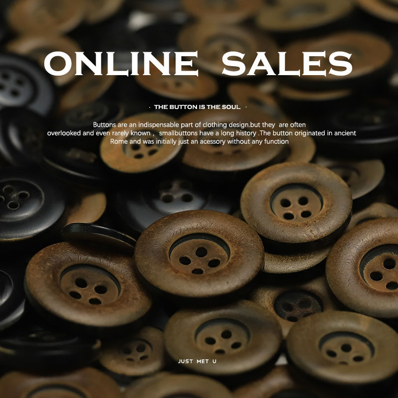 真牛角仿木色纽扣双面尼大衣装饰扣子男女服装西装外套高品质扣子,居家布艺,纽扣,淘宝优惠券,粉丝福利购,淘宝优惠卷