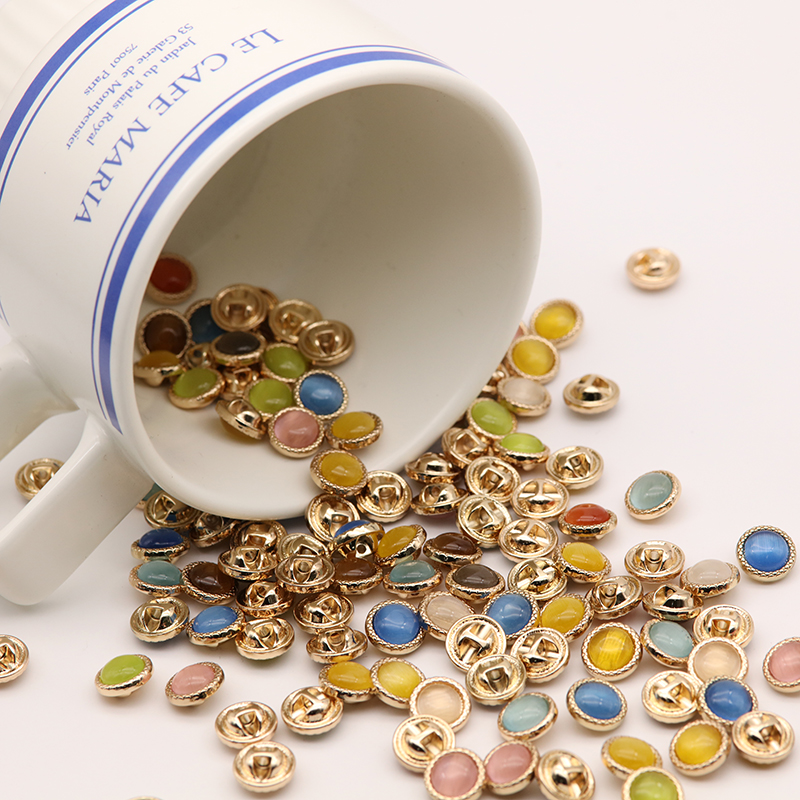 Jstudio/ 暗眼珠光系列 彩色羊毛衫毛衣扣子女衬衫衬衣装饰纽扣