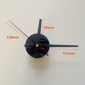 50厘米挂钟使用DIY挂钟表盘配件黑色圆形表芯钟表指针安装 盘