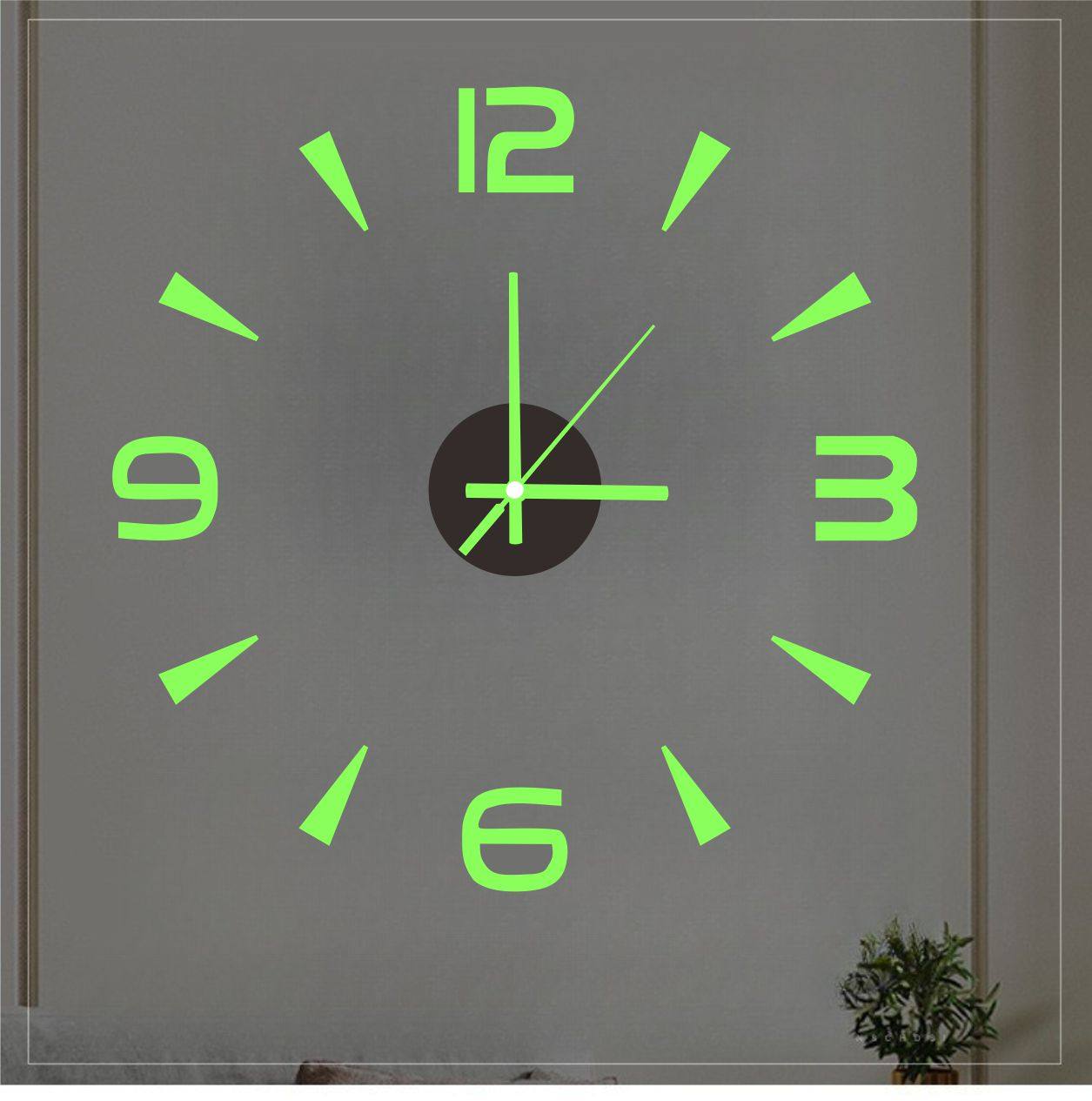 现代简约3D立体创意挂钟