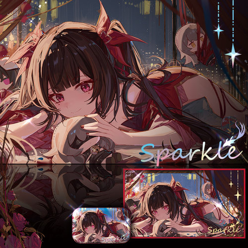 【鸦居老师作品】花火同人主题周边色纸双闪徽章