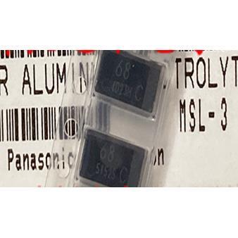 EEFCX1C680R SMD 松下钽电容 68UF/16V 高分子固态铝电容原装进口