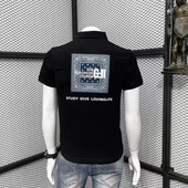 潮牌休闲夏季 高端时尚 简约T恤印花新款 珠地棉修身 POLO衫 短袖 男士